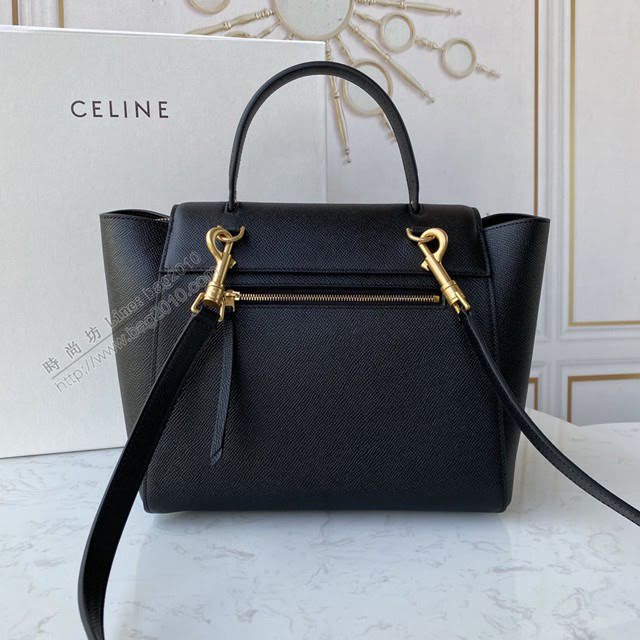 Celine女包 賽琳經典款大號女包 Celine belt bag 掌紋牛皮鯰魚包 189103  slyd2195